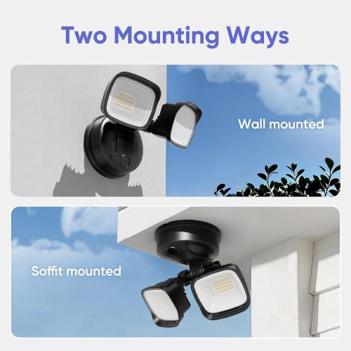 35W Outdoor Flood Lights, Switch Controlled for Patios, Porches, Side Walls