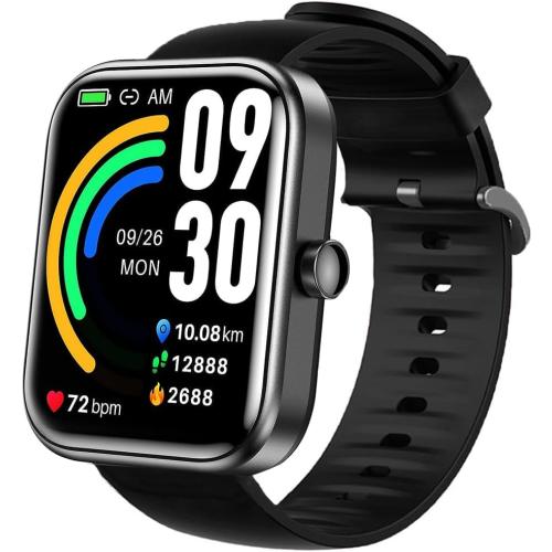 Lamshaw Compatible for TOZO S3 Smart Watch Band Band, Silicone Replacement Soft Band Wristbands Straps with Stainless Steel Buckle for Compatible for TOZO S3 1.83 Inches Smart Watch