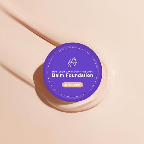 Balm Foundation for Mature Skin - Age-Defying Makeup Foundation with Hydrating Medium Coverage for Older Women, Vegan Non-Settling Formula Blurs Appearance of Fine Lines, Satin Finish (Light/Medium)