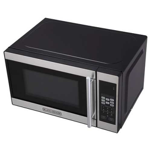 BLACK DECKER 0.7 cu ft 700W Microwave Oven - Black - EM720CPN-P‼️light dirt‼️