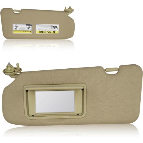 Sun Visor for Honda CRV 2017-2022 Without Light, Left Driver Side Beige SunVisor Replacement 83280TLAA12ZB