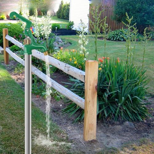 Frost Proof Yard Hydrant Frost Free Outdoor Faucet Freeze Proof Total3.25FT | Water Hydrant for Yard Irrigation Garden Patio Clean Farm Pasture Watering Drinking,3/4Pipe Connection,12”Bury Depth,No Lead