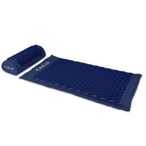 Kanjo Acupressure Mat Set Mat: 17 X 28 Inch / Pillow: 6 X 14 Inch Navy Blue KANNAVM