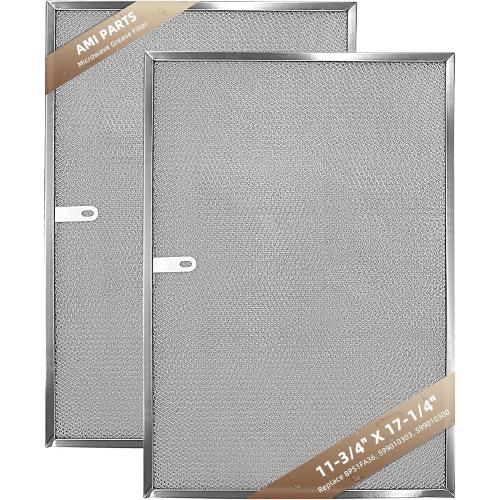 BPS1FA36 Aluminum Range Hood Filter 11-3/4 X 17-1/4 X 3/8 Compatible With B-roan Range Hood Filter 36 WS1 & QS1 & WS2 Series and Sears 5260-36 Series by AMI PARTS (2 Packs)