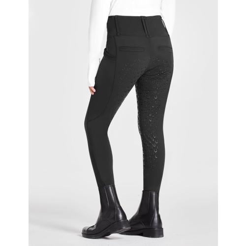 Size XL Black FitsT4 Sports Girls Riding Pants Full Seat High Waist Equestrian Breeches