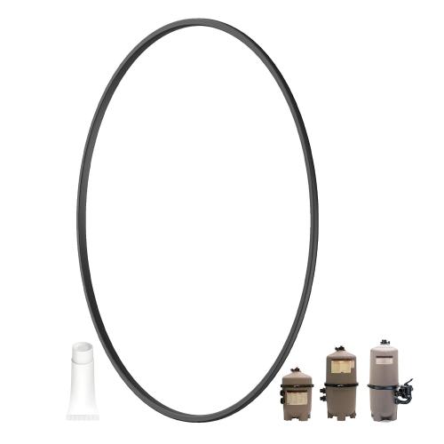 DEX2422Z2 Metal Reinforced Filter Seal for Hayward C2030 C3030 C4030 C5030 C7030 DE2420 DE3620 DE4820 DE6020 DE7220 for Pro-Grid DE and SwimClear Filter Cartridge O-Ring Gasket Parts, Metal Core ‼️like new‼️