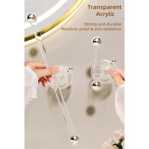 Set of Transparent Suction Cup Washcloth Bar & Suction Cup Hanger Hook Removable Reusable Suction Cup Rack for Shower Bathroom Kitchen (Transparent)