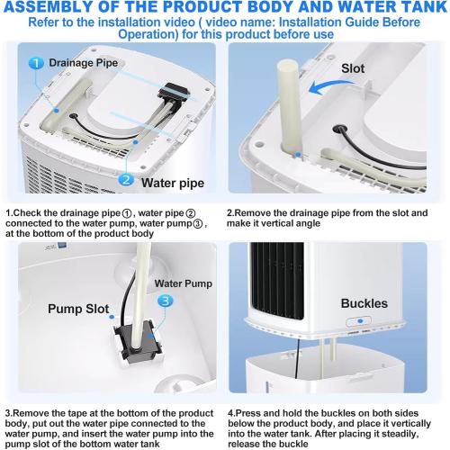 Portable Air Conditioner, Portable Evaporative Air Cooler, Swamp Cooler