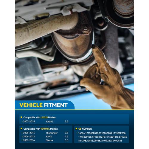 PHILTOP Catalytic Converter Direct-Fit for Toyota, Lexus (EPA Compliant)
