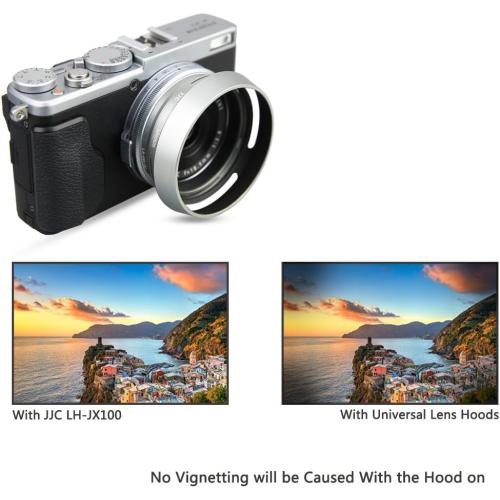 JJC LH-X100 Metal Lens Hood & Filter Adapter for Fuji X100VI X100V X100F