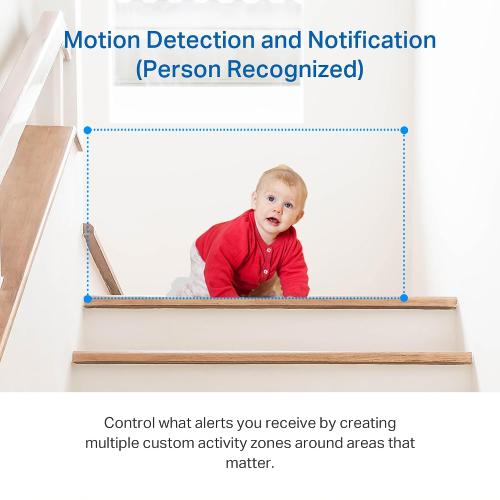 Tapo 2K Pan Tilt Security Camera for Baby Monitor, Dog Camera,C211(2-Pack)