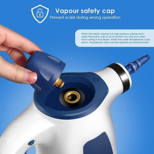 USED ‼️ High-Efficiency Steam Cleaner with 9 Attachments, 1050W Power, 350ml Water Tank, 280ml Recommended Water Capacity Handheld Steamer, Chemical-Free Steamer Cleaning for Home, Kitchen, Bathroom & More