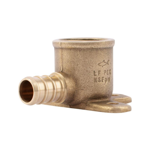 SharkBite 1/2 in. Barb X 1/2 in. D FPT Brass Drop Ear Elbow