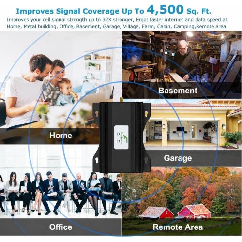 AT&T Signal Booster AT&T Cell Phone Signal Booster T Mobile ATT Cell Phone Booster 5G 4G LTE Band 12/17 ATT Cell Signal Booster ATT Cell Booster for Home AT T Signal Extender AT T Cellular Booster