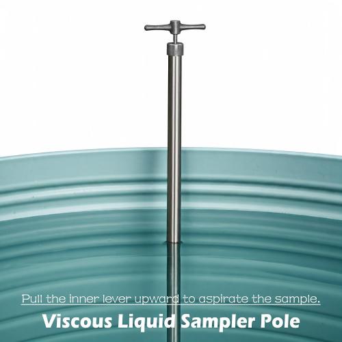 Drum Thief Sampler, These Stainless Steel Liquid Samplers are Designed to Extract Samples from Drums, Tanks, and Rail Cars.(20inch)