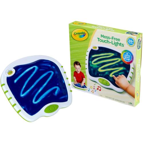 Crayola Toddler Touch Lights, Musical Sensory Toys for Toddlers, Learning Gifts, Light Up Drawing Pad, Mess Free Painting, Travel Activity, 2