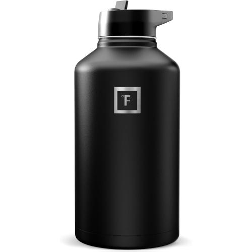 IRON °FLASK 64 oz Wide Mouth Water Bottle with Straw
