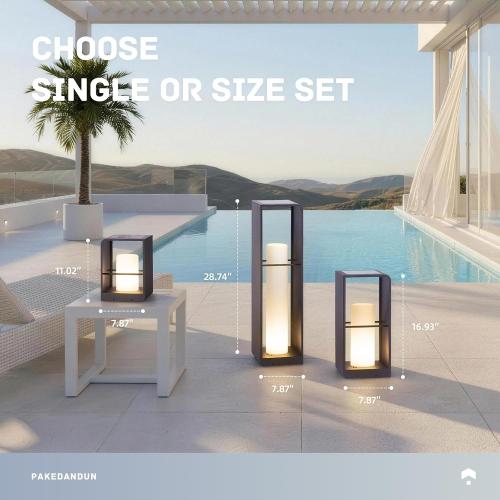 LED Corner Floor Lamp, IP65 Solar Lanterns Outdoor Waterproof