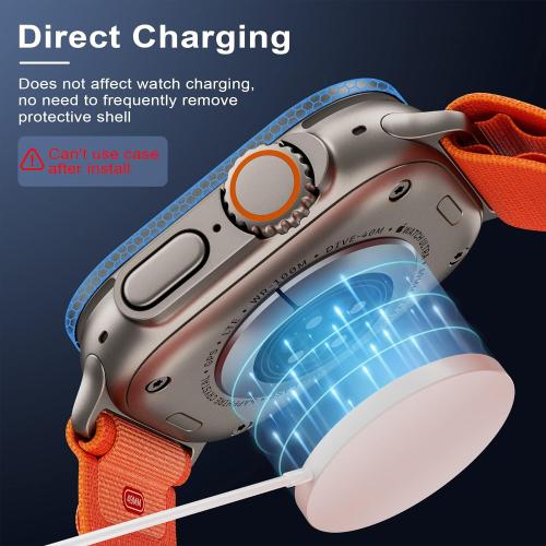 WSKEN for Apple Watch Ultra 4/3/2/1 Screen Protector - Touch Sensitive