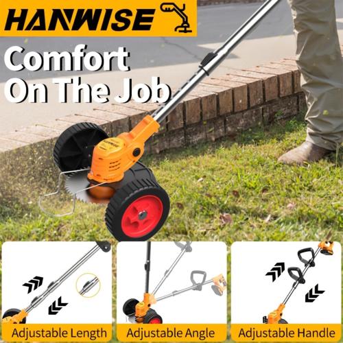 21V 4-in-1 Cordless Weed Trimmer & Grass Edger, Lightweight Lawn Tool with 1 Battery and Charger