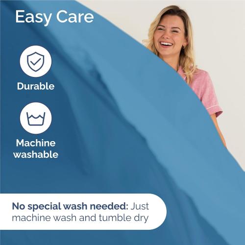 Twin XL Size 3 Piece Sheet Set - Comfy Breathable & Cooling Bed Sheets Set - Hotel Luxury Bedding for Women, Men, Kids, Teens, Boys & Girls - Deep Pockets, Soft, Wrinkle Free - Oeko-Tex - Denim Blue