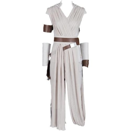 Adult Rey Cosplay Costume Full Set Outfit Halloween Role Play Costume for Women Girls