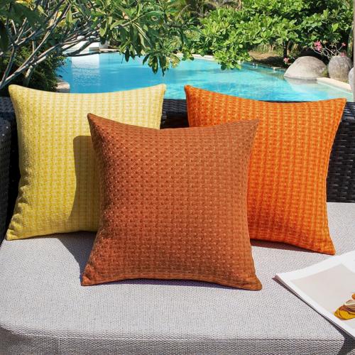 Kevin Textile Outdoor Waterproof 12x20 Pillow Covers 2 Pack, Burnt Orange