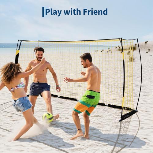 Garvee Soccer Goals for Backyard, 12x6 FT Soccer Net, Soccer Training Equipment Quick Setup, Portable Net Collapsible Metal Base for Indoor Outdoor Use with Carry Bag