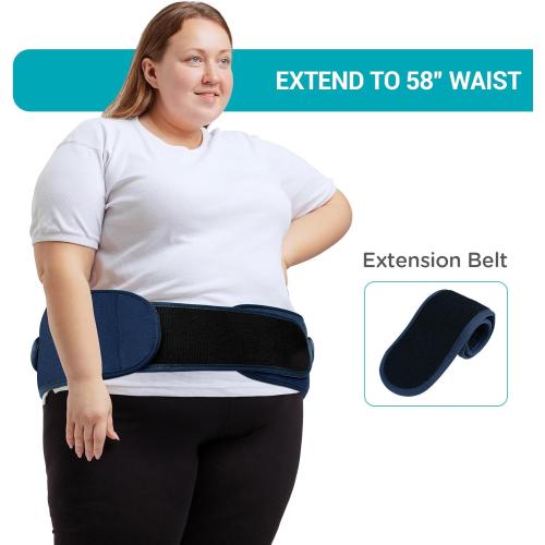 Comfytemp Cordless Heating Pad with Massager for Back FSA Eligible HSA Blue
