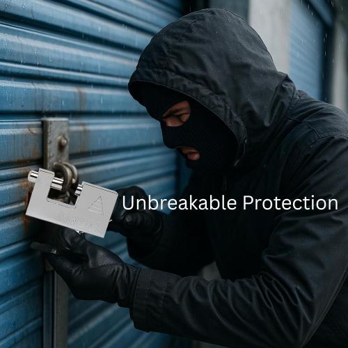 Heavy Duty 90mm Padlock - Stainless Steel Security Lock with 3 Keys | Anti-Theft Weather-Resistant for Outdoor Gates, Sheds, Garages & Storage Units