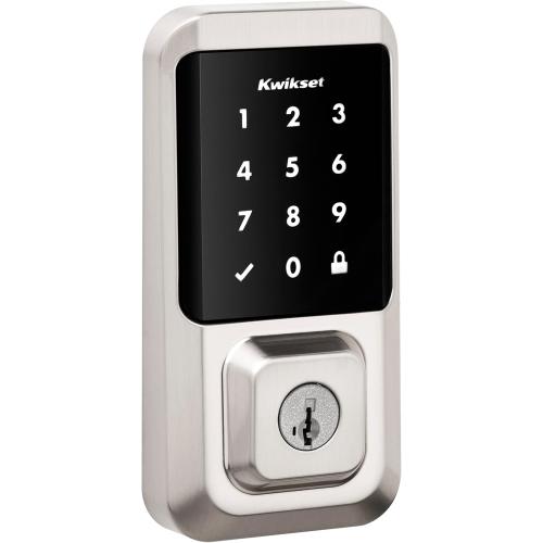Kwikset Halo Wi-Fi Smart Lock, Keyless Entry Door Deadbolt, Geofence Auto-Unlock, Grade AAA Certified, No Hub Required Easy Install, Satin Nickel Lifetime Finish Warranty, Touchscreen