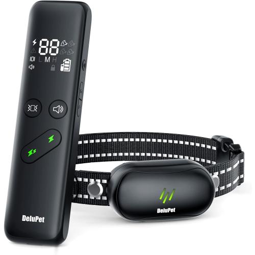 Dog Shock Collar, Electric Dog Training Collar with Remote & 4-Channels
