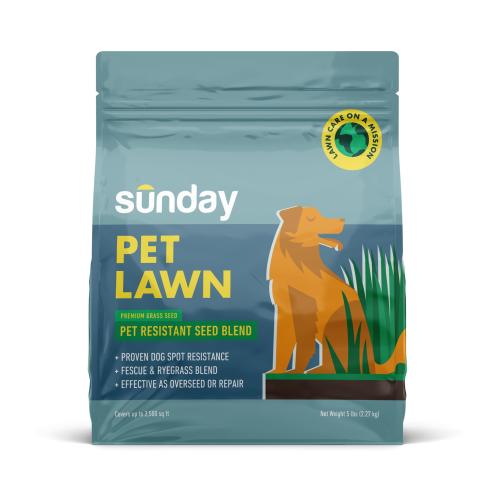 Sunday Pet Lawn Premium Pet-Safe Grass Seed 5-lb Natural Mixture/Blend Grass Seed