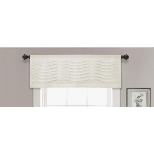 Lush Decor Cream Wave Texture Valance
