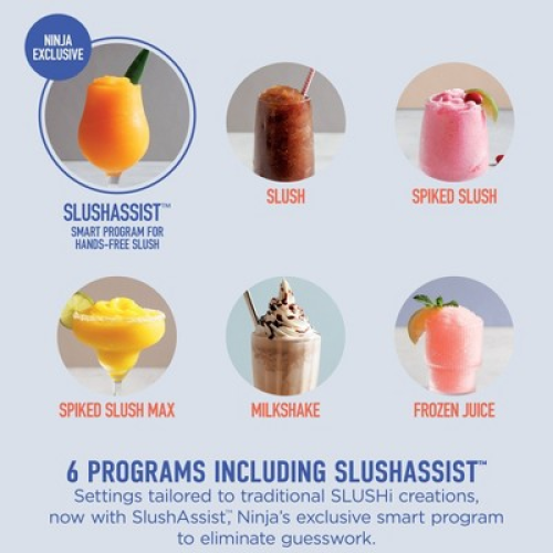 Ninja SLUSHi Max Smart Frozen Drink Maker Blue/Peach FS605
