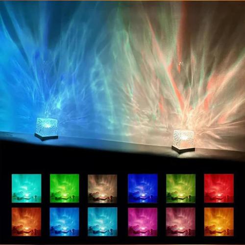 Ocean Wave Projector Light, Water Ripple Mood Lighting Ambient Room Decor