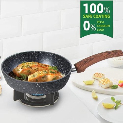 Kitchen Academy Pots and Pans Set Non Stick, Induction Cookware