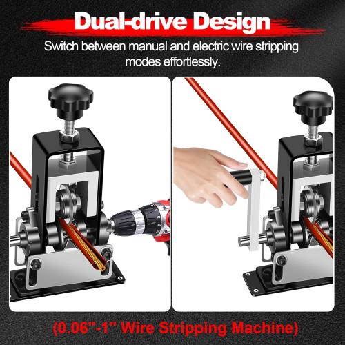 Trivd Frol Manual Wire Stripping Machine, Gauge Wire 0.06-1