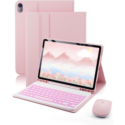 Case Keyboard for iPad A16 11th 10th Generation 11-inch 7 Color Backlit