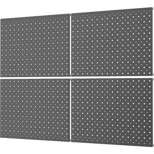 WALMANN 4-Pack 12x16 Metal Pegboard Panels, Tool Organizer Pegboard