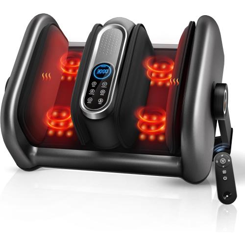 Shiatsu Foot Massager Machine with Heat : Deep Kneading Calf Massager with Vibration for Plantar Fasciitis, Neuropathy, Pain Relief, Circulation for Home and Office Use*Missing Remote*