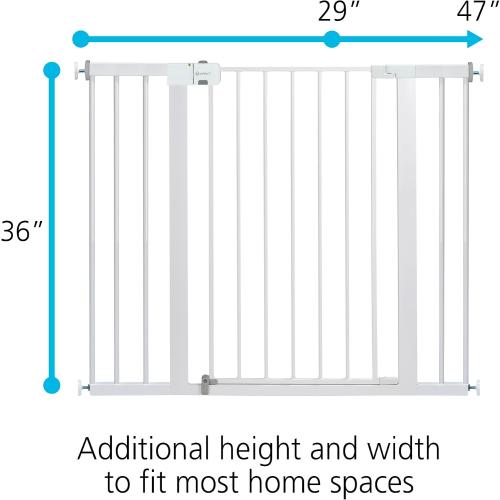 Safety 1st Extra-Wide Baby Gate with Door, 36 Tall, Fits 29-47 Wide