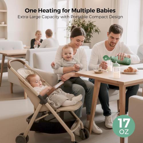 Momcozy Portable Bottle Warmer for Breast Milk, Baby Travel Essentials