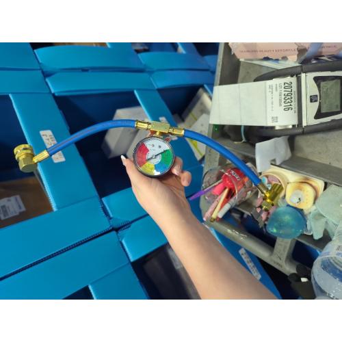 Aupoko R134A AC Refrigerant Charge Hose Kit 1/2 Self-Sealing Valve Can Tap