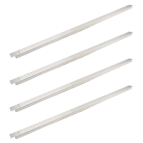 4 Pack 20.6 Inch 523 mm Stainless Steel Adaptor Bar for Food Pan, Divider Bar for Food Service Bain Marie Steam Table Steam Loss Prevention
