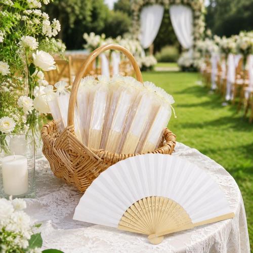 51 Pack Wedding Fan for Guests, Abanicos De Mano para Fiesta