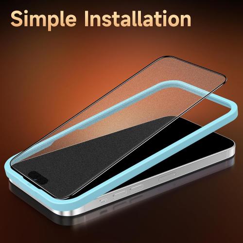 2 Pack for iPhone Air Matte Screen Protector Glass 6.5 inch