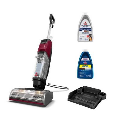 BISSELL CrossWave EdgeFind Pet Hair Pick-Up Floor Cleaner 4223 25' 10.5 Cleaning Path Red‼️needs cleaning‼️