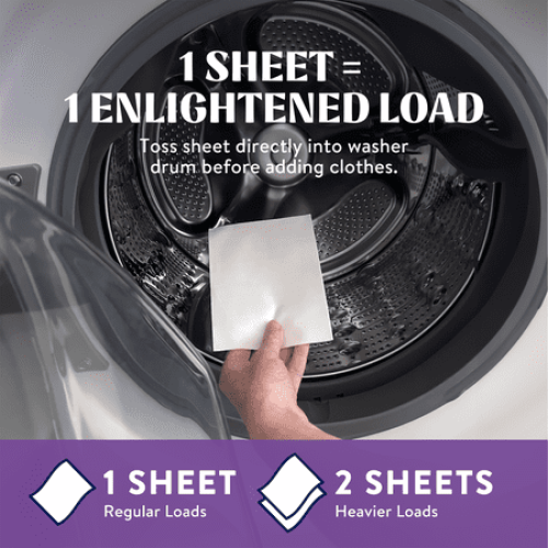 Cleancult Laundry Detergent Sheets, Wild Lavender Scent, 60 Count