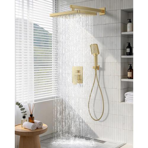 13 Rainfall Shower System with 3-Setting Handheld & Valve
